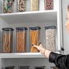 Наборы герметичных контейнеров для хранения продуктов – Прозрачный органайзер для кладовой без BPA, Штабелируемые герметичные банки для закусок для кухни