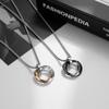 Three-ring Pendant Interlocking Cold Wind Necklace Trendy Men's Accessories