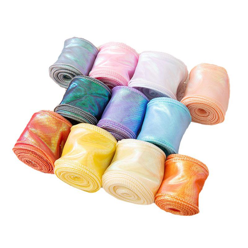 6 см перламутровая лента из пряжи «рыбий хвост» для создания цветочных букетов, подарков и украшений для тортов своими руками