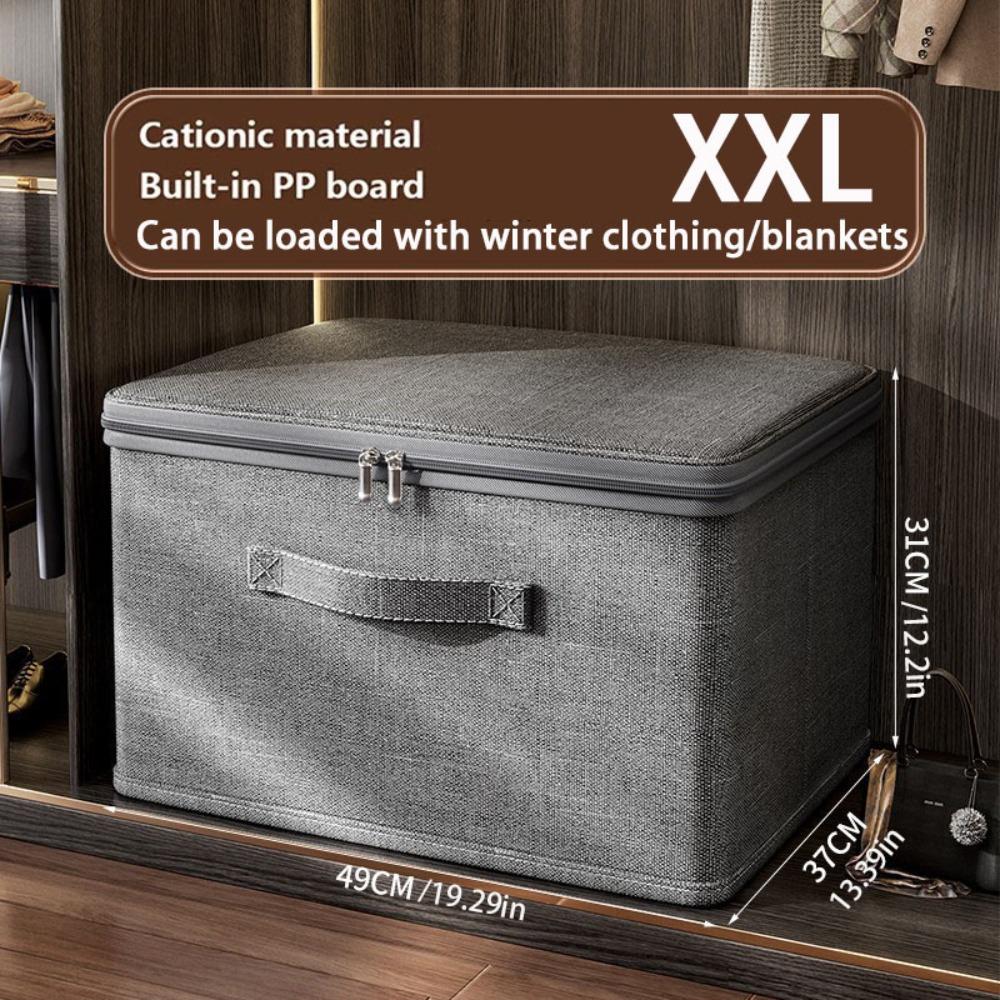 С пылезащитным чехлом для одежды, ящик для хранения, большой емкости, ящик для хранения, домашний