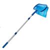 Professional Leaf Rake Deep Bag Swimming Pool Skimmer Net with Telescopic Pole Removal Leaf Rake Mesh Pool Ponds Cleaning Debris