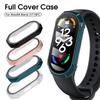 Чехол 2 в 1 + стеклянный полноэкранный бампер для Xiaomi Mi Band 7 6 5 4 NFC Watch противоударный чехол для Mi Band 7/7 NFC чехол для часов