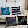 Los Angeles D-Dodgers Pillow Case Square Pillow Bedroom Sofa Leisure Comfort Cushion Car Living Room Home Decoration