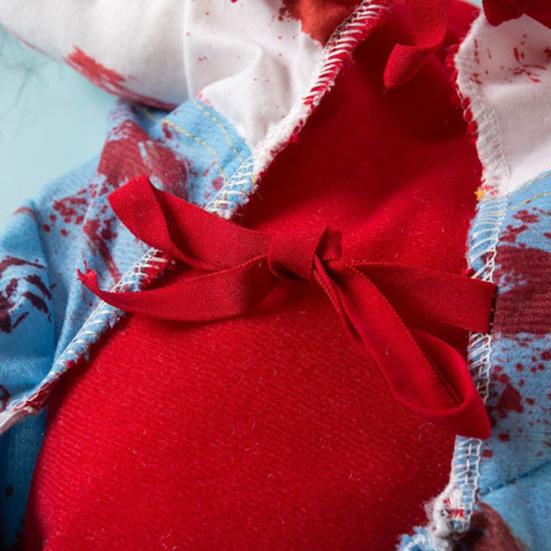 Чаки Смертельный Нежный узор Одежда на Хэллоуин Забавный страшный реквизит Одежда для собак Одежда для домашних животных Аксессуары