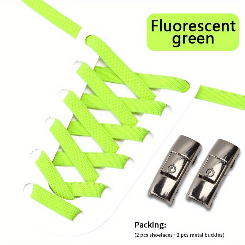 1 пара шнурков без завязок с пряжками для кроссовок, спортивной обуви
