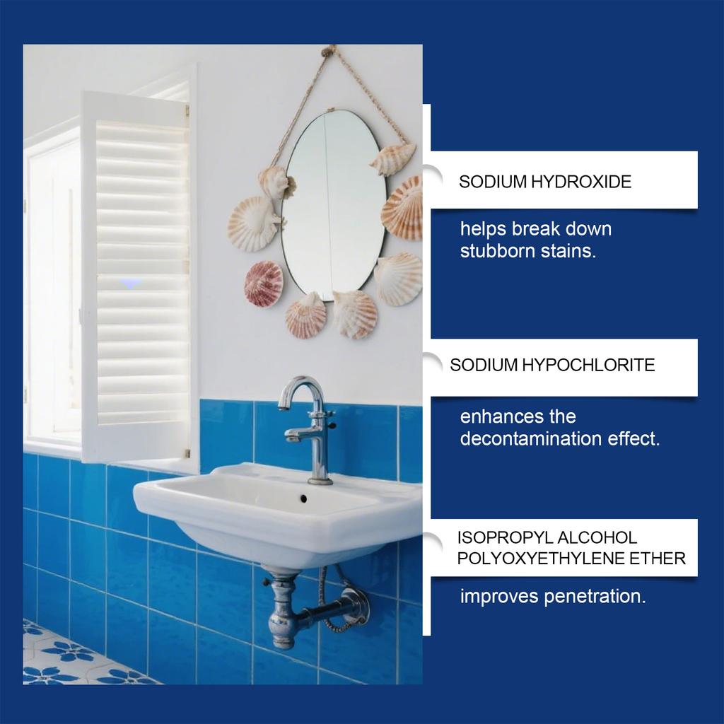 237ml Bathroom Cleaner Spray Multi Surface Tile Grout Soap Scum Remover Shower Glass  Hard Water Stain Jue Fish