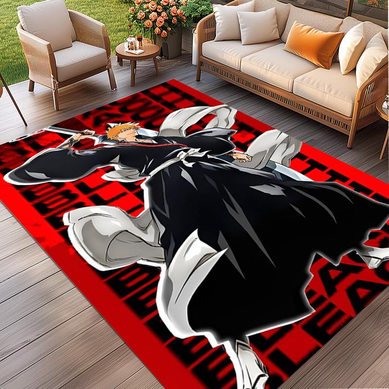 BLEACH Print Rug, Washable Floor Carpet, For Entryway Dorm Laundry Room Office Study, Home Decor Birthday Christmas Gift