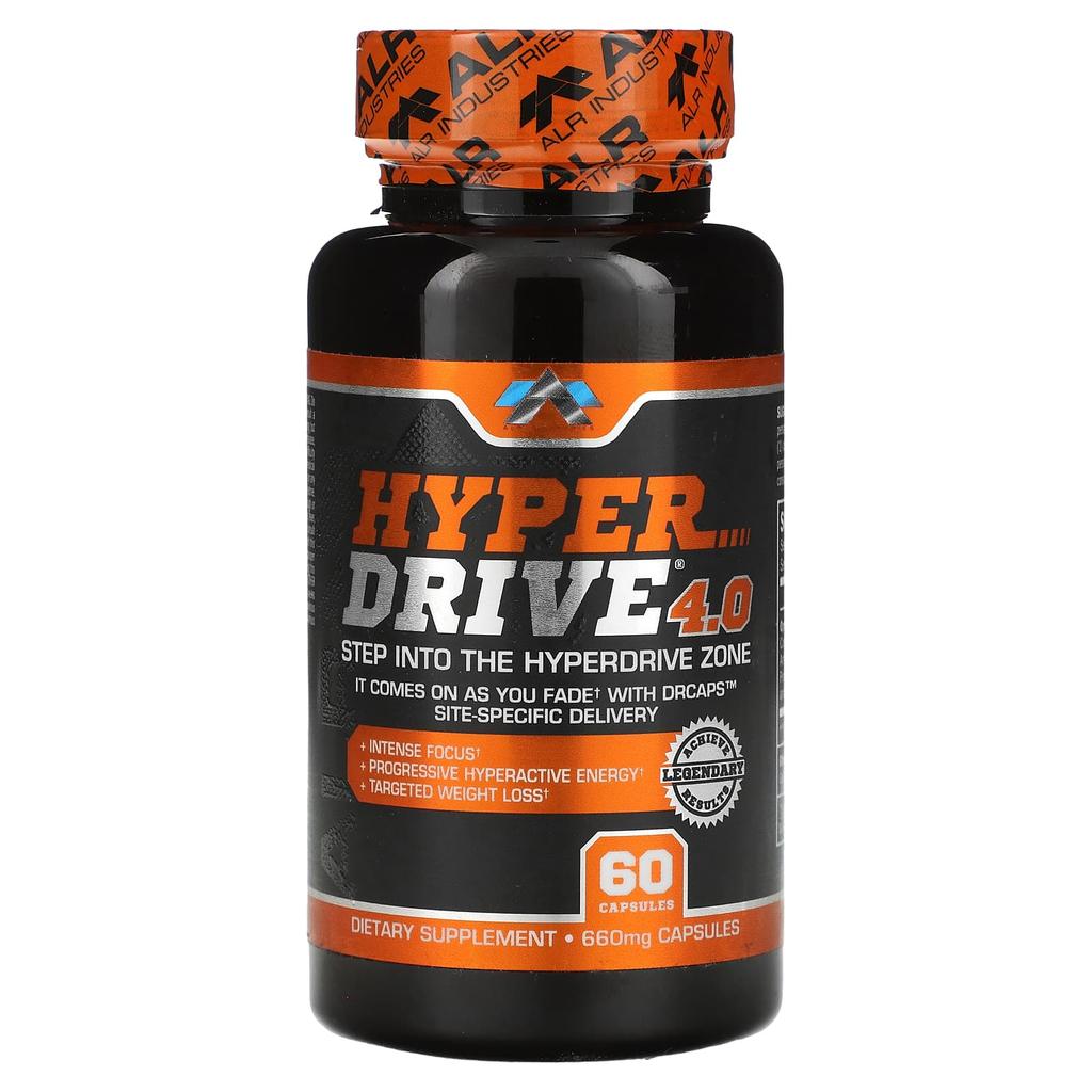 ALR Industries, Hyper Drive 4.0, 660 Mg, 60 Capsules
