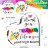 Heart Shaped Art Teacher Gift - Graduation Keepsake with Inspirational Message
