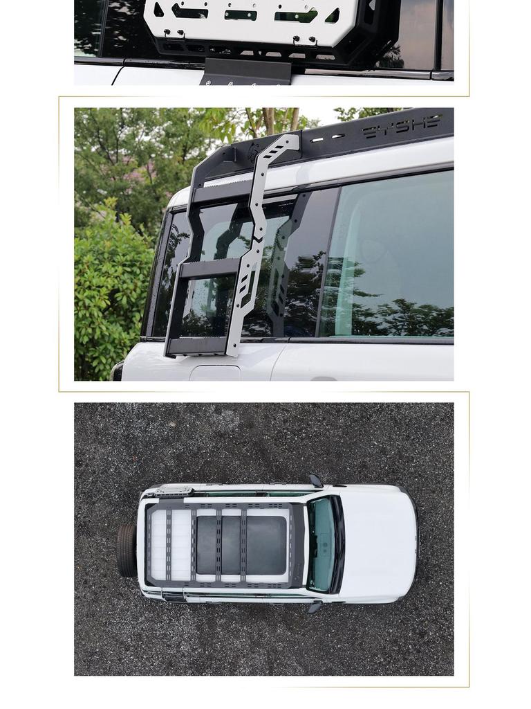 Beijing BJ40 Black Panther Roof Rack Expansion Platform & Side Ladder Backpack