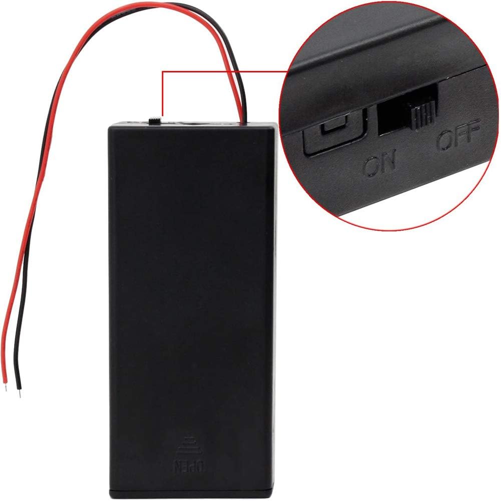 5 шт. 18650 кейс для хранения аккумуляторов 2 слота X 3,7 В для 2x18650 аккумуляторов держатель коробка контейнер с выключателем вкл/выкл 2 слота с выключателем