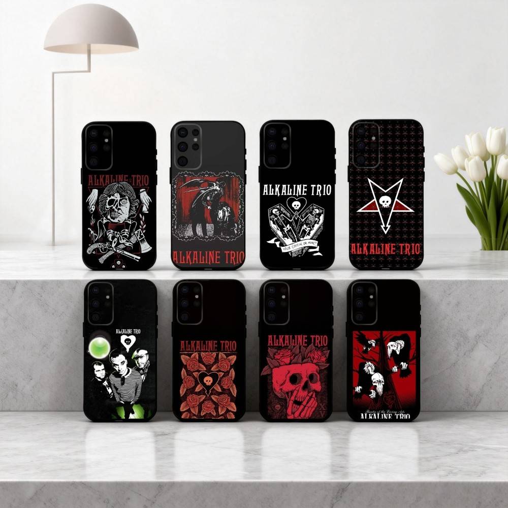 Панк A-Alkaline T-Trio Band Чехол для телефона Samsung S25, S24, S21, S22, S23, S30, Ultra, S20, Plus, Другие Мягкий Черный Чехол