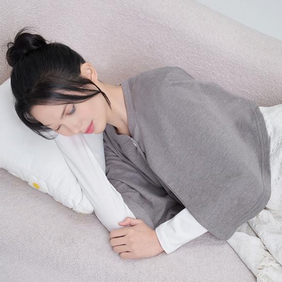 Women Shawl Solid Color Button Closure Autumn Winter Windproof Shawl Hemming Protection Loose Fit Soft Shawl Wrap