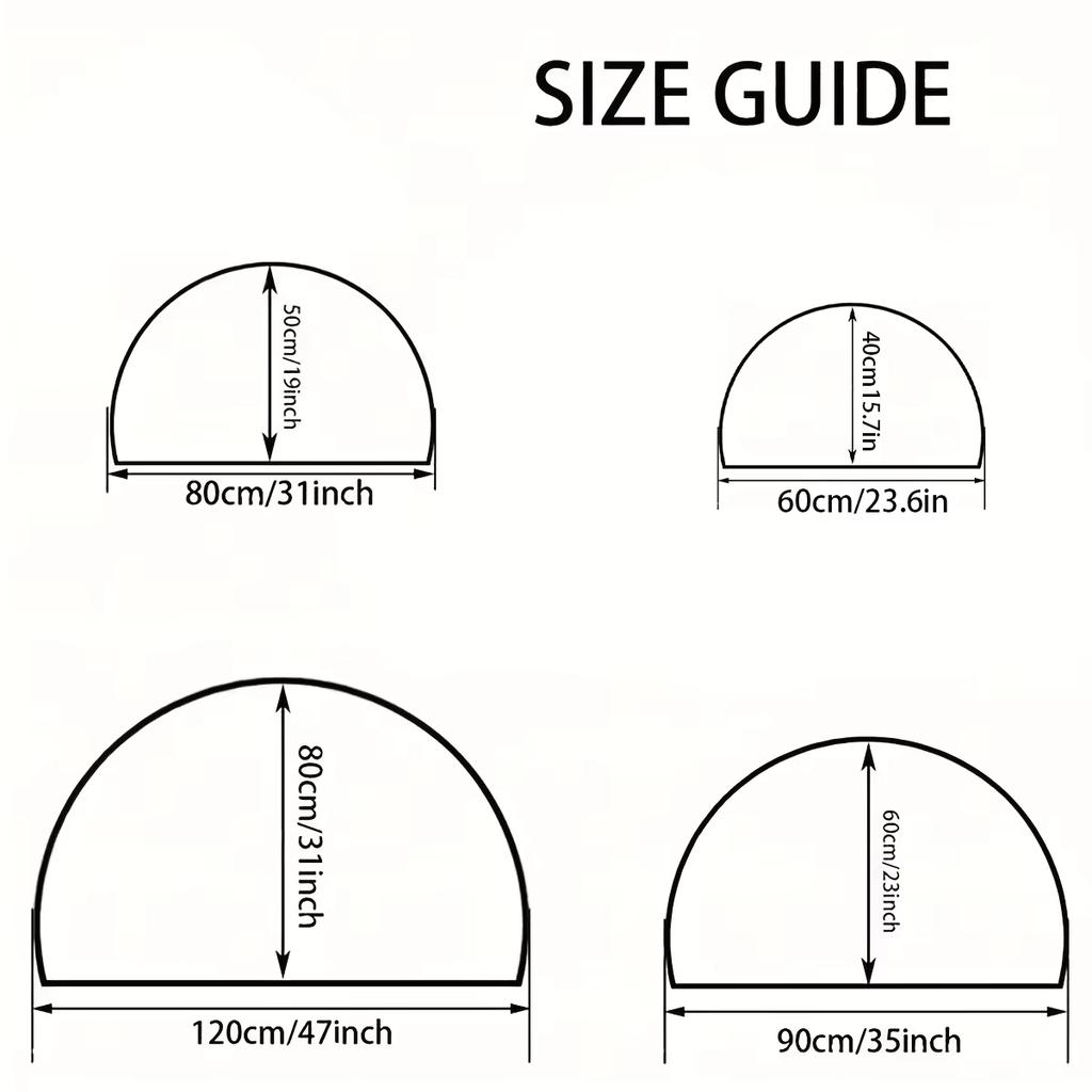 VIKAMA Autumn Thanksgiving Half-Circle Floor Mat - Maple Leaf Pumpkin - Indoor and Outdoor Entrance Door Mat for Home Decoration