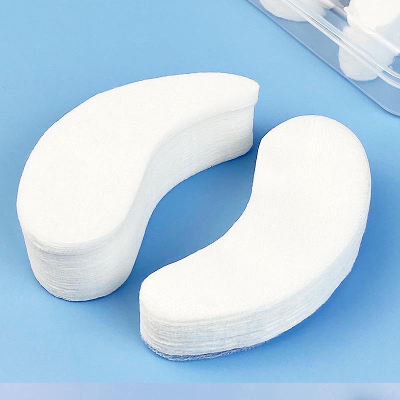 Silk-like, Skin-friendly Crescent Eye Mask Patches Reduce Fine Lines. All-cotton, Disposable Black Orchid Design for Multi-use In Beauty Salons.