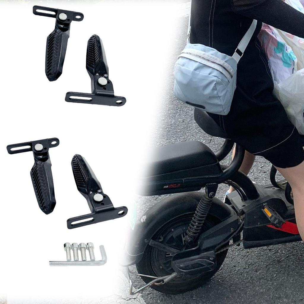 2 шт. Педали для электровелосипеда, удлинители для педалей скутера, складывающиеся без скольжения