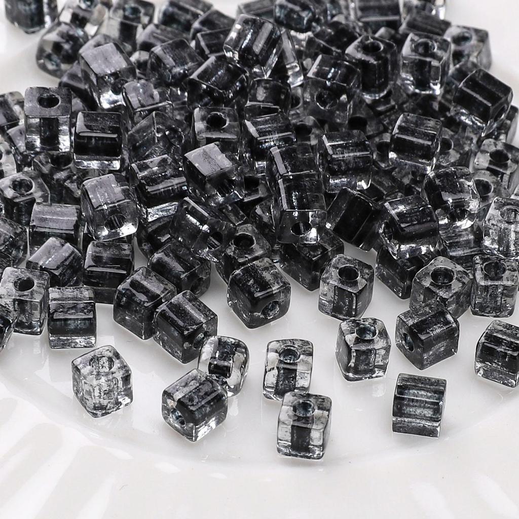 High Quality Dark Black Crystal Czech Glass Beads Loose Seed Beads for Earring Bracelet DIY Jewelry Craft Accessoreis Making