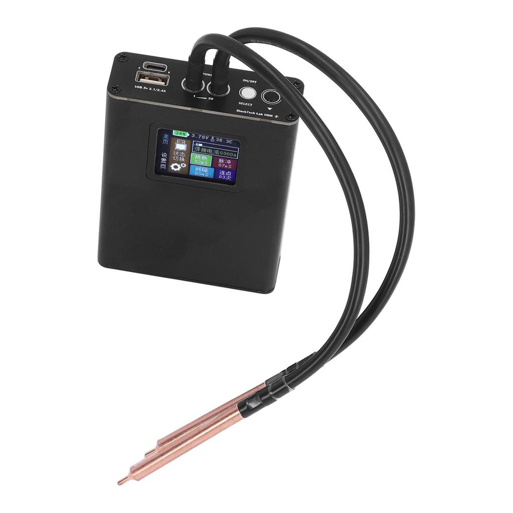 Мини-комплект для точечной сварки с портативным ЖК-дисплеем и аккумулятором емкостью 5000 мАч для листового металла толщиной 0,25 мм