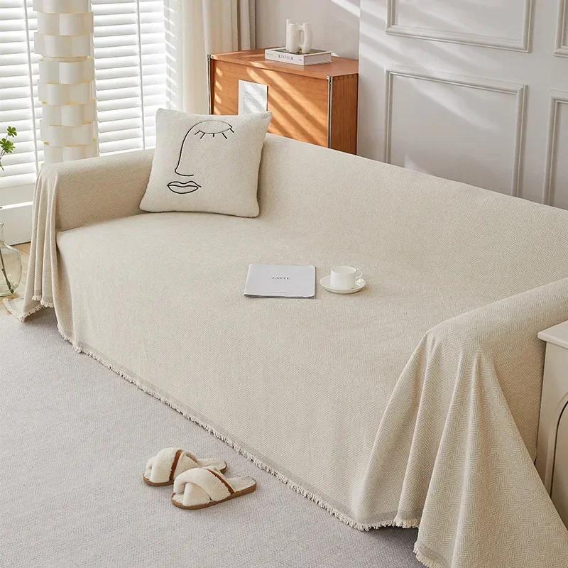 Sofa Cover Multi Functional Couch Chair Tapestry Non-Slip Cloth Sofa Cushion Blanket Decorative Dust Cover Furniture Protector