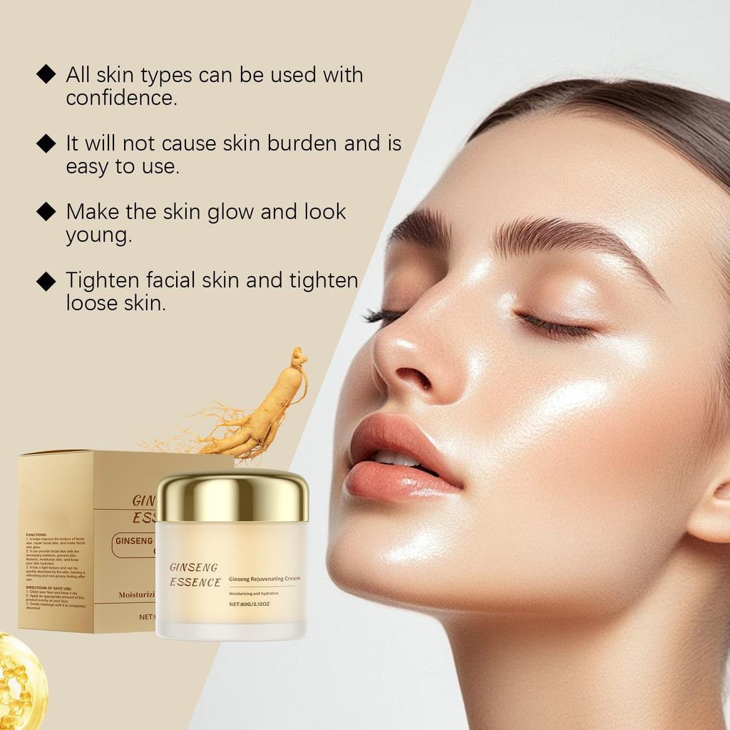 Увлажняющий крем с женьшенем, нежный питательный увлажняющий уход за кожей лица, нежный и мягкий крем для ухода
