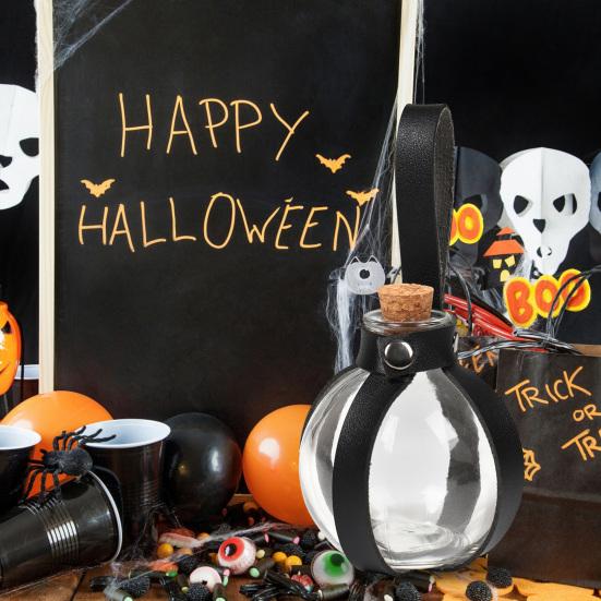 250 мл пробковая бутылка ведьмы-волшебника для Хэллоуина с поясом из искусственной кожи, одежда в стиле Ренессанс, средневековый аксессуар, декор для пояса, бутылка для зелья