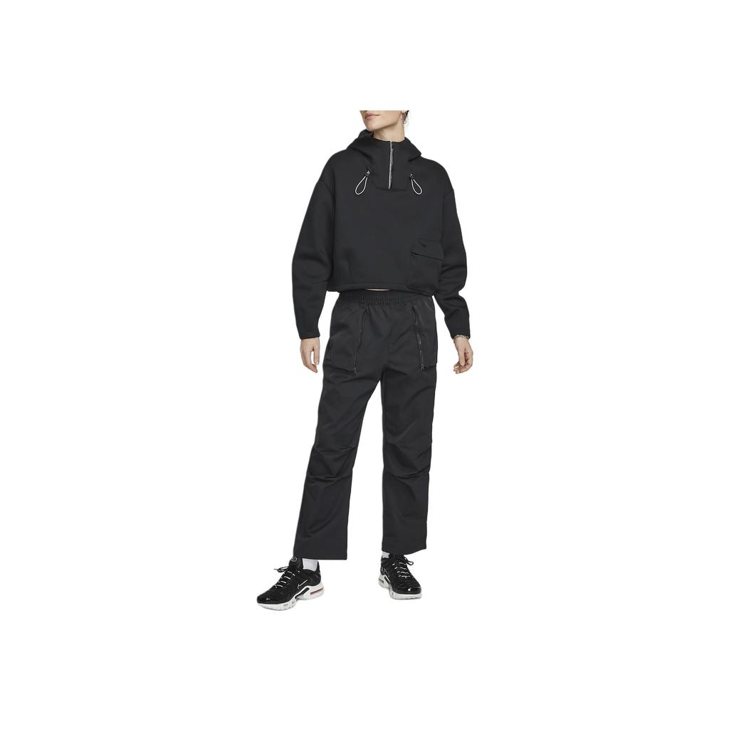 Nike Спортивная одежда Therma-FIT ADV Tech Pack Solid Pocket Half-Zip Hoodie Женские толстовки с капюшоном черного цвета DV8238-010