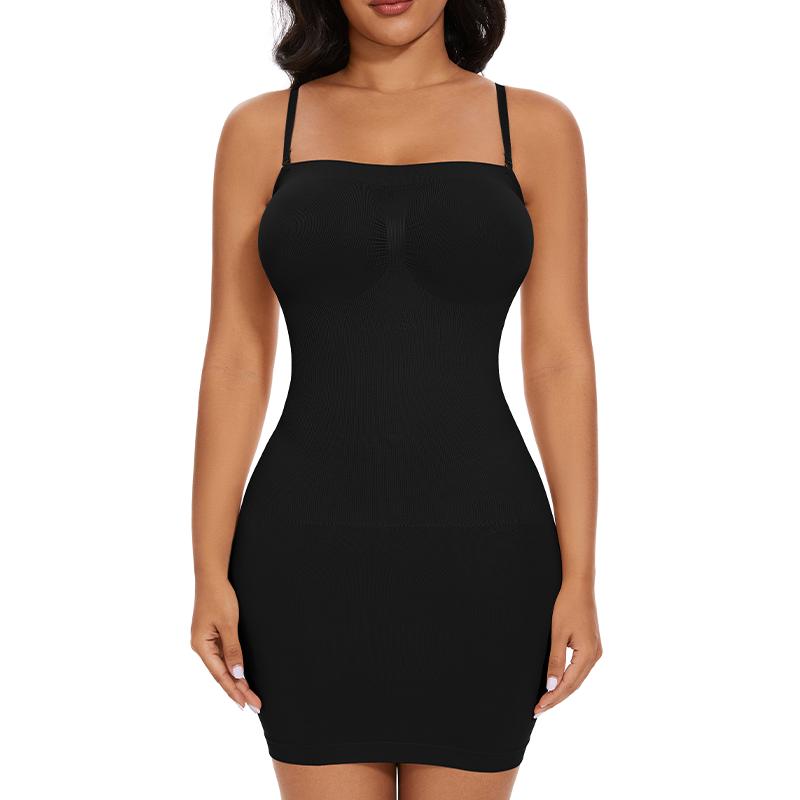 Women Seamless Full Slips Shapewear Strapless Bodysuit Under Dress Body Shaper Dresses Sexy Butt Lifter Tummy Control Shaping Corset