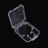 10PCS Clear Standard Holder Memory Card Case Transparent Storage Box SD/TF SDHC Card