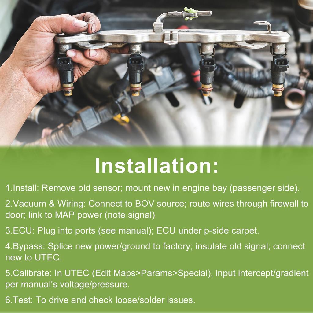 ABSOPRO Manifold Absolute Pressure MAP Sensor for Acura RDX Part 1 Piece 2019-2021, Number 378305AAA01,