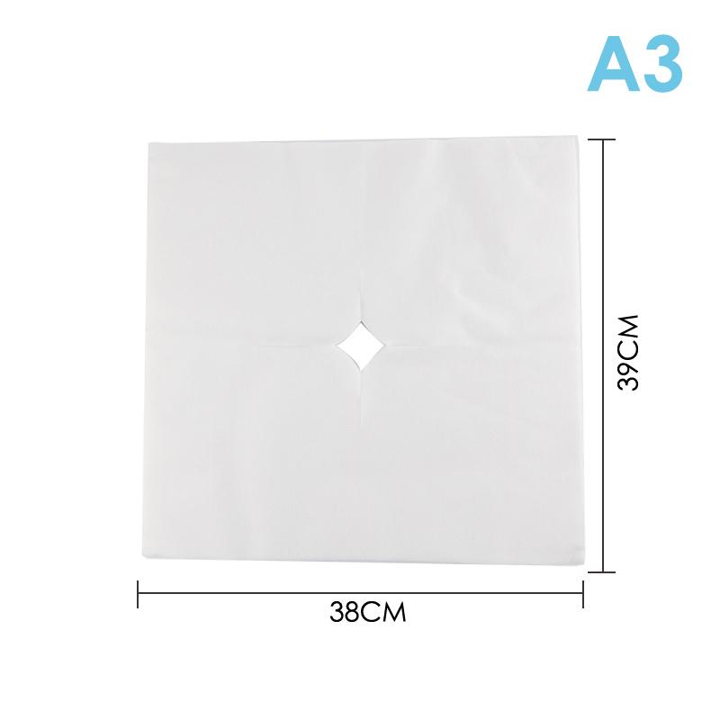 100Pcs Disposable Massage Table Sheets Headrest Pads Face Pillow Cover Cushion