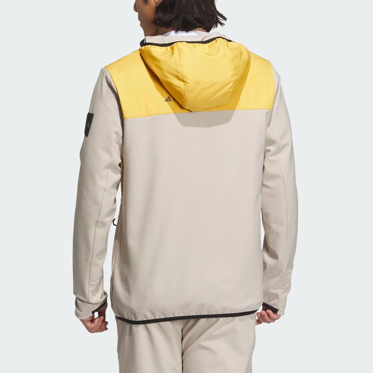 adidas X National Geographic Color Block Logo Длинный рукав с капюшоном Куртка мужская Куртка светло-хаки IL8981