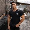 Мужская спортивная одежда Muscleguys, летняя модная повседневная тренировочная удобная трикотажная дышащая футболка с короткими рукавами для фитнеса