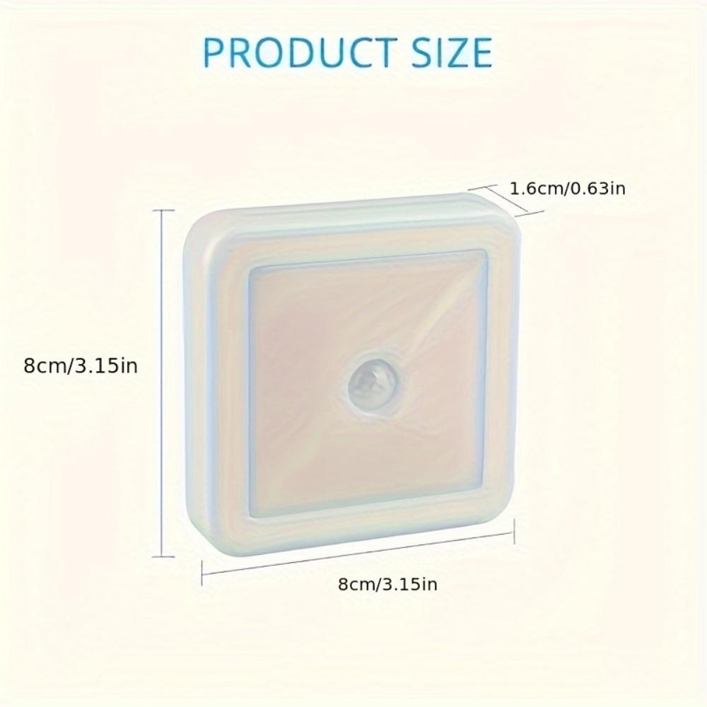 Modern LED Night Motion Sensor Wall-Mounted Lamp, Freestanding Adjustable Induction Lighting for Various Rooms, Battery Powered (3 AAA, Not Included)