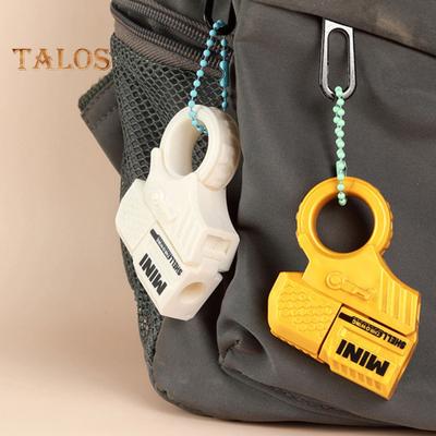 Игрушка-стрелок со спиннером и кольцом, 10 мягких пуль, 2 патрона, подвесная цепь, снятие стресса, тревожности, для детей и подростков, для взрослых, вращающееся кольцо, пусковая установка, игрушка EDC