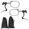 Clip On Towing Mirrors, 2 Pack Extended Side View Mirrors with Rain Deflector, Anti Glare Blind Spot Mirrors for Trucks