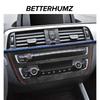 Betterhumz Для BMW F20 F21 F22 Серии 1 2 M235i Салон Автомобиля Панель Отделки Кондиционера CD Наклейка Из Алькантары Аксессуары