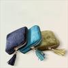 Tassel Zipper Travel Jewelry Case Flannel Jewelry Storage Pouch  for Rings, Bracelets, & Bangles