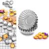 Thickened Tinplate Egg Tart Molds Durable Reusable Pudding Shells