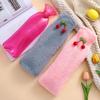 Long Strip Plush Hot Water Bottle with Waist Support and Large Size Cover for Warmth and Comfort