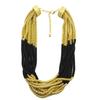 Women's Bohemian Handmade Colorful Rice Beads Multilayer Short Necklace with Ethnic Retro Wind Necklace