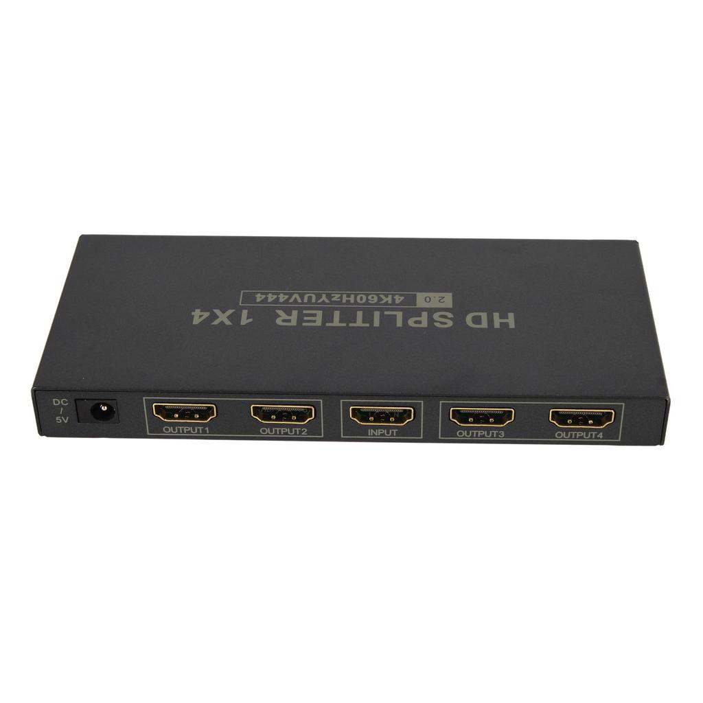 HD Multimedia Interface 2.0 Splitter 4K 60 Гц 1 вход 4 выхода 18 Гбит/с HDCP2.2 RGB444 Дублирующее зеркало