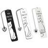 Stainless Steel Cats Bookmarks Chain Bookmarks Pendant Bookmarks Metal Bookmarks Page Divider for Teacher Book Lover