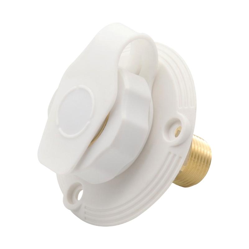 Бессвинцовый латунный комплект для впускного отверстия воды для автодомов с герметичным силиконовым уплотнением и корпусом из АБС-пластика для установки в кемперах