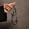Butterfly Rhinestone Ball Phone Lanyard Premium Crystal Phone Chain Wrist Beads