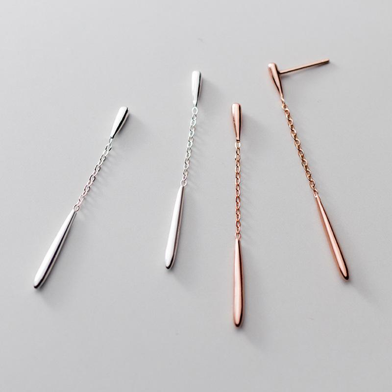 S925 Sterling Silver Teardrop Earrings: Intellectual Elegance and Niche Design for a Cool, Sophisticated Style.