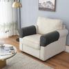 2 Pcs Sofa Arm Cover Elastic Thickened Dirt-resistant Solid Color Soft Fabric Anti-Slip Couch Armrest Protectors Recliner Slipcovers