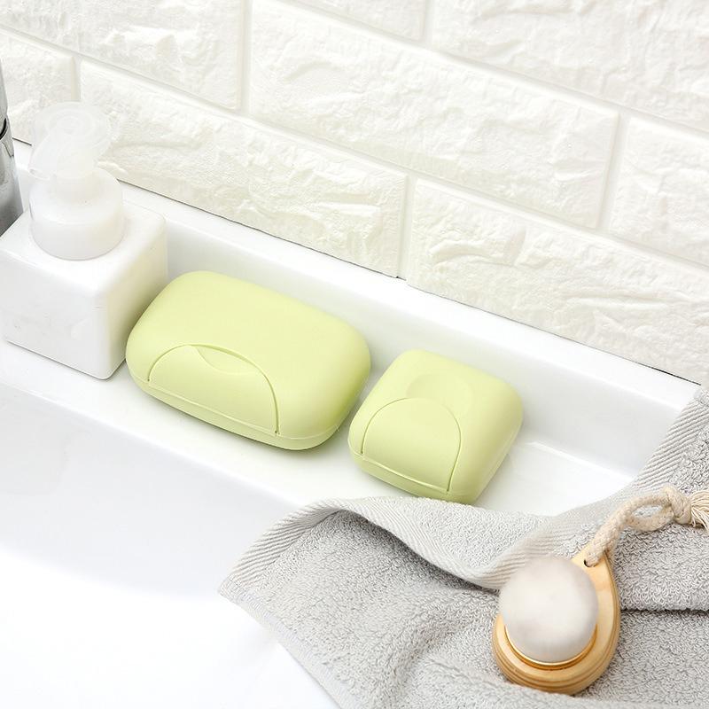 Размеры S/L Портативная дорожная мыльница Ванная комната Дом Пластиковый держатель для мыла Мыльницы с крышкой Конфетный цвет BXFZH02