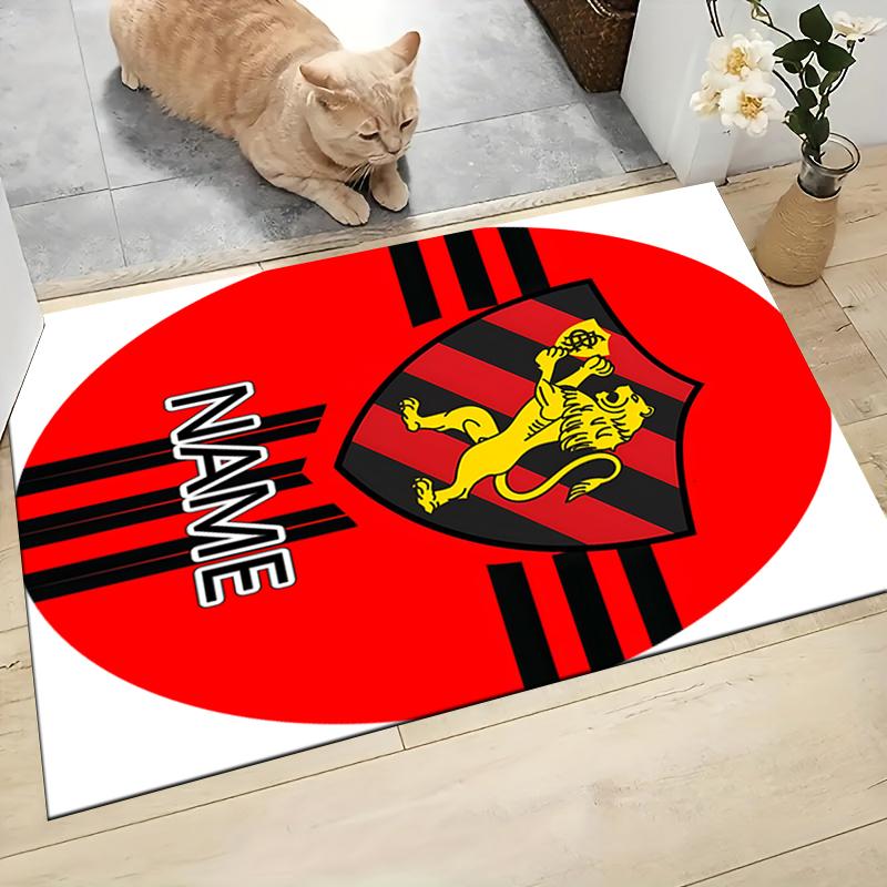 Custom Name Schalke Team Crest Carpet Rug Customizable Soft Washable Anti-Slip Home Living Room Sofa Mats Personalized Rug. 0909230