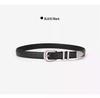 Women's Genuine Leather Cross-Border Waistband: Simple, Versatile, Pure Cowhide Belt for Summer, Black Jeans Style