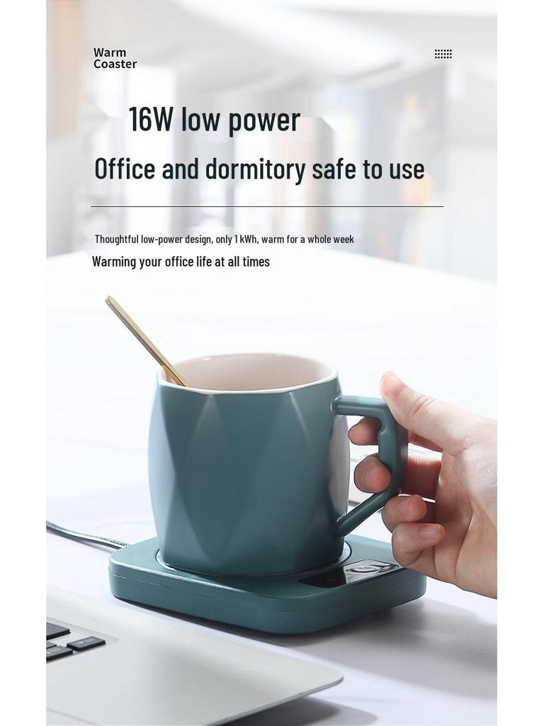 Умная подставка с подогревом 55°: Подогреватель чашек с постоянной температурой для горячих напитков